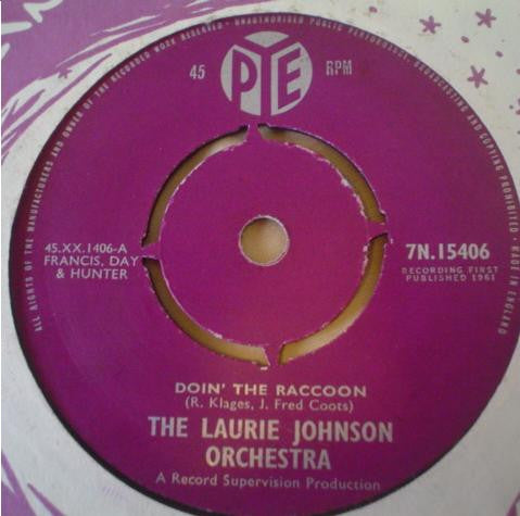 Laurie Johnson Orche - Doin' The Raccoon - Used Vinyl Record 7"