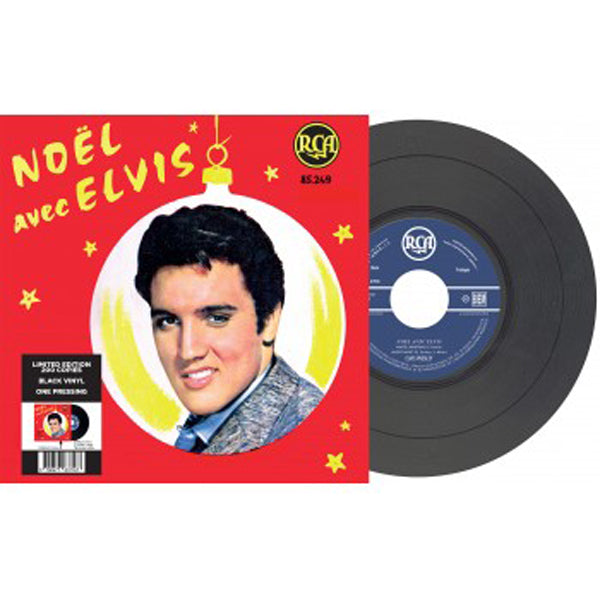 ELVIS PRESLEY - EP ÉTRANGER N°12 - NOËL AVEC ELVIS BLACK VINYL - V