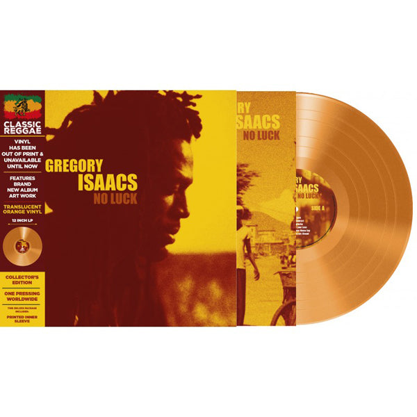 GREGORY ISAACS - NO LUCK ORANGE TRANSLUCENT VINYL - Vinyl Record