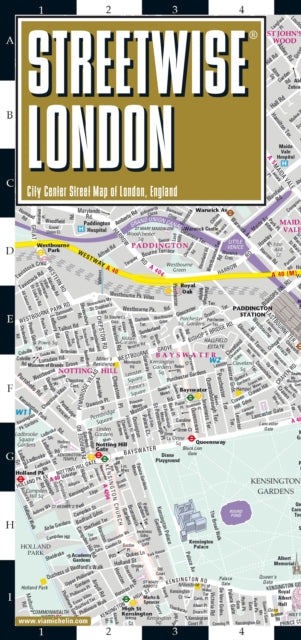 Michelin - Streetwise London Map - Laminated City Center Street Map of
