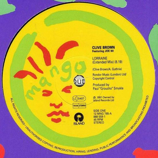Clive Brown - Lorraine - Used Vinyl Record 12"