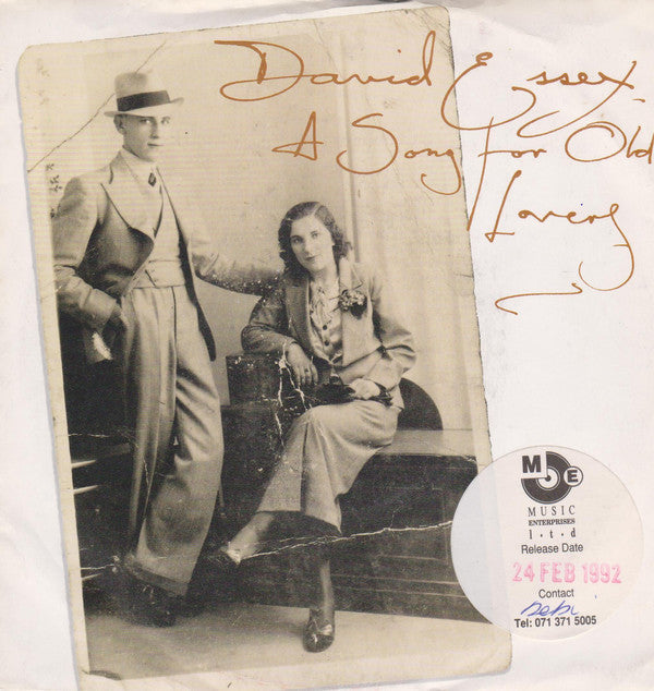 David Essex - A Song For Old Lovers - Used Vinyl Record 7"