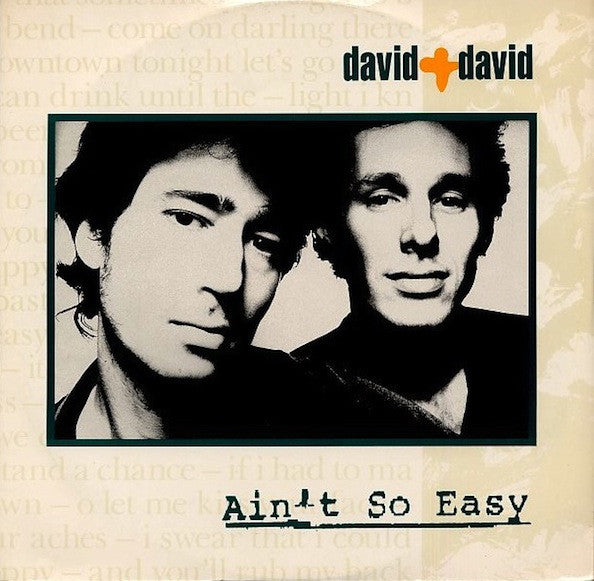 David + David - Ain't So Easy - Used Vinyl Record 12"