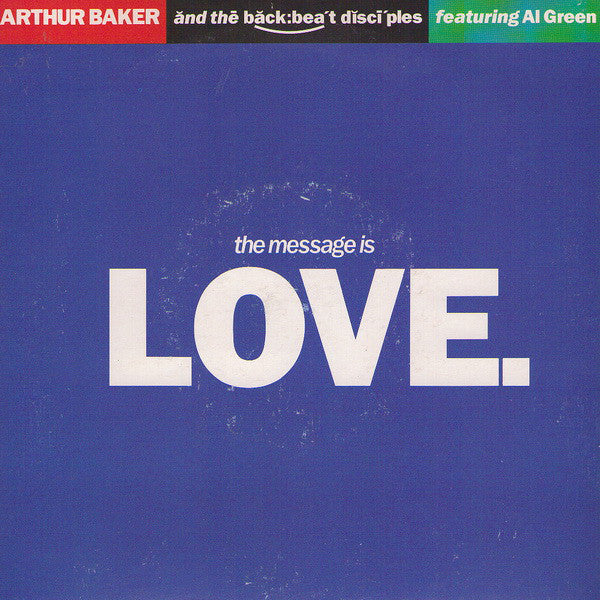 Arthur Baker And The - Message Is Love - Used Vinyl Record 7"