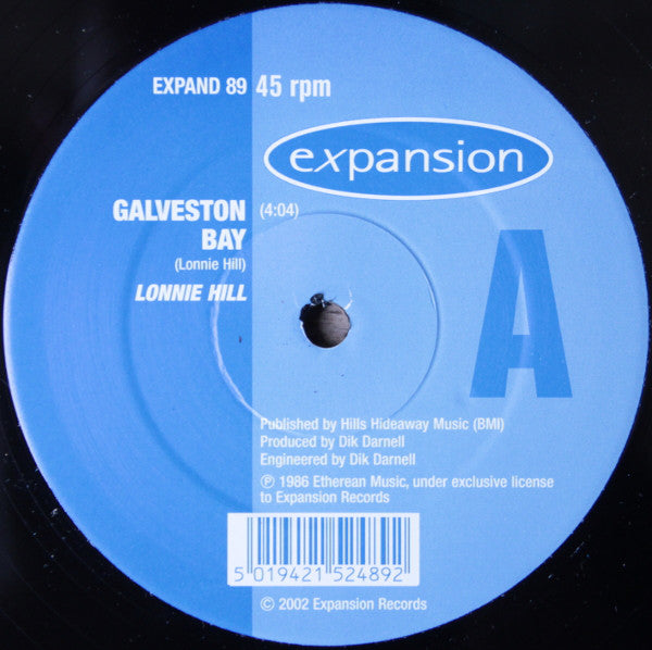 Lonnie Hill - Galveston Bay - Used Vinyl Record 12"