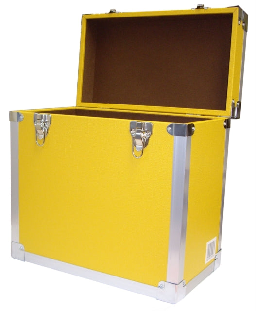 YELLOW - 50 LP Record Storage Carry Case - Vinyl Record Vinyl Accessor