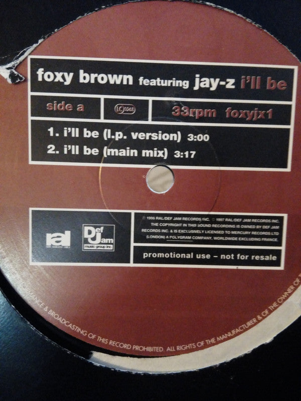 Foxy Brown - I'll Be - Used Vinyl Record 12"