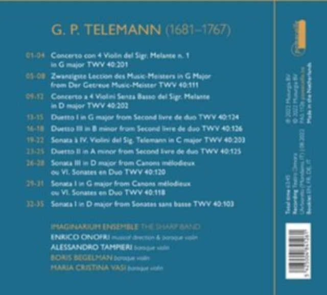 Imaginarium Ensemble - Enrico Onofri; Imaginarium Ensemble - Telemann: