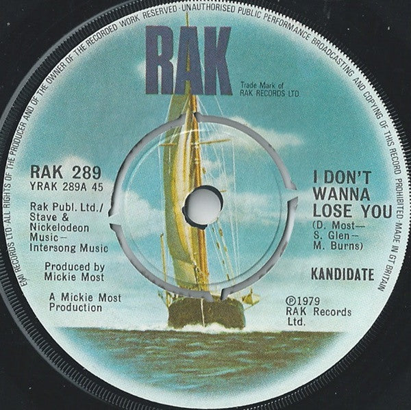 Kandidate - I Don't Wanna Lose You - Used Vinyl Record 7"