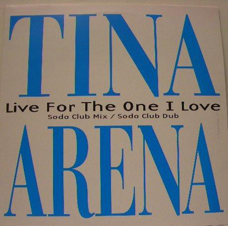 Tina Arena - Live For The One I Love - Used Vinyl Record 12"