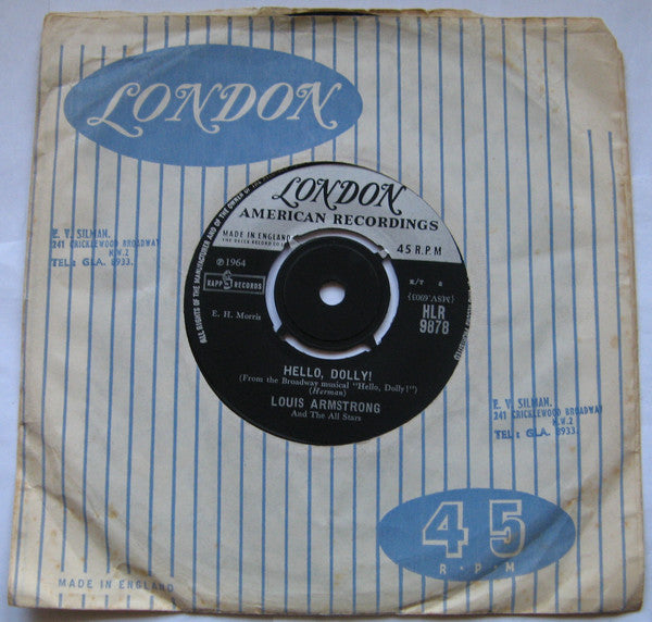 Louis Armstrong And - Hello, Dolly! - Used Vinyl Record 7"