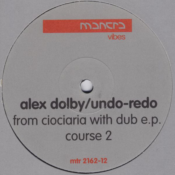 Alex Dolby - From Ciociaria With Dub E.P. (Course 2) - Used Vinyl Rec