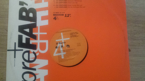 El Barrio - So Confused - Used Vinyl Record 12"