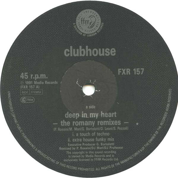 Club House - Deep In My Heart - The Romany Remixes / Everybody Remixe