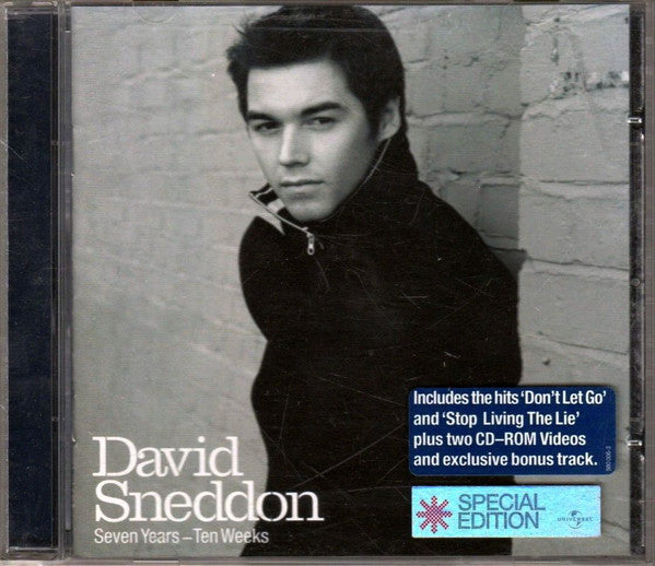 David Sneddon - Seven Years - Ten Weeks - Used CD