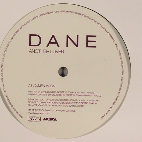 Dane Bowers - Another Lover (X-Men Remixes) - Used Vinyl Record 12"