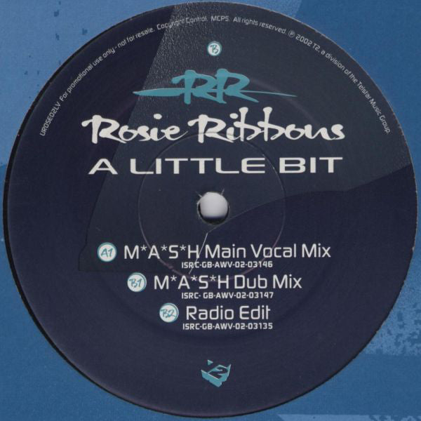 Rosie Ribbons - A Little Bit - Used Vinyl Record 12"