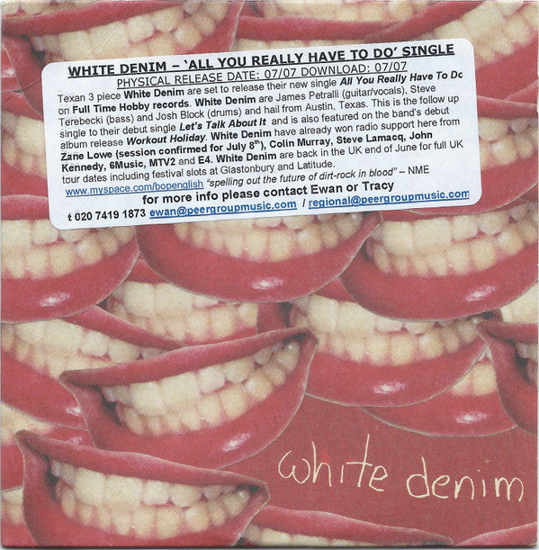 White Denim - All You Really Have To Do - Used CD