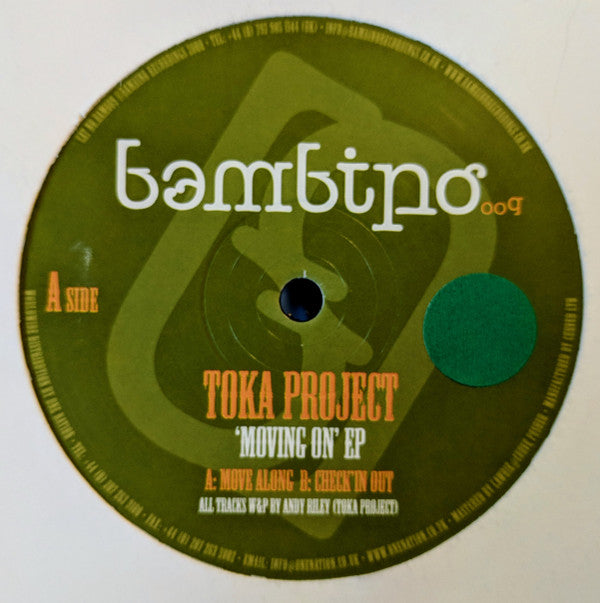 Toka Project - Moving On EP - New Vinyl Record 12"