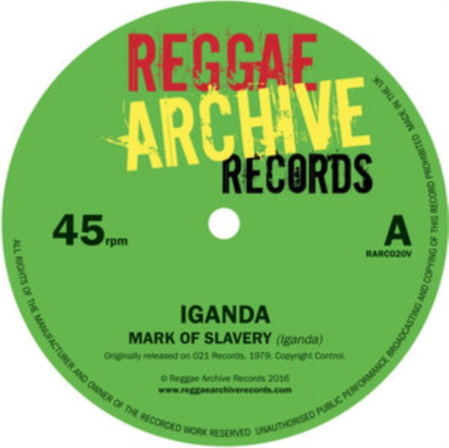 IGANDA - MARK OF SLAVERY / SLOW DOWN - Vinyl Record 7