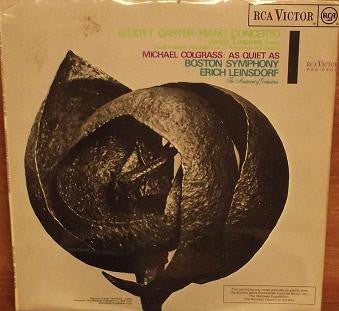 Elliott Carter - Piano Concerto / As Quiet As - Used Vinyl Record