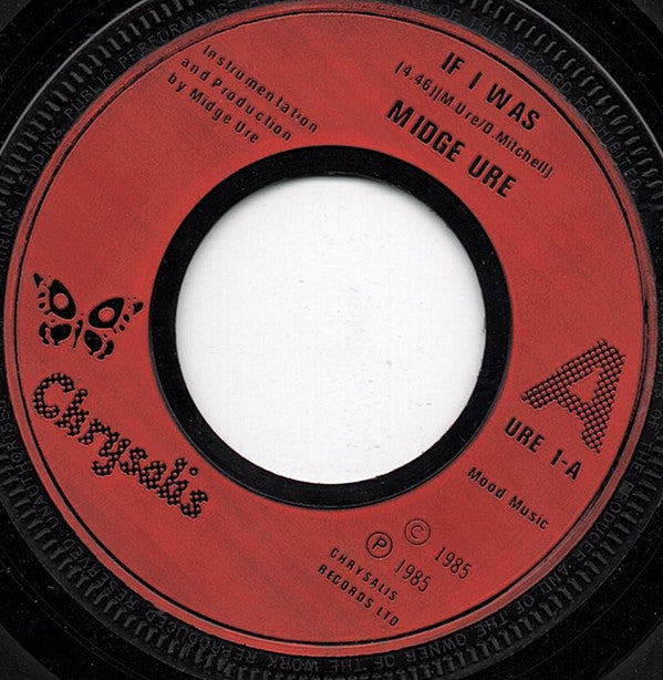 Midge Ure - If I Was - Used Vinyl Record 7"