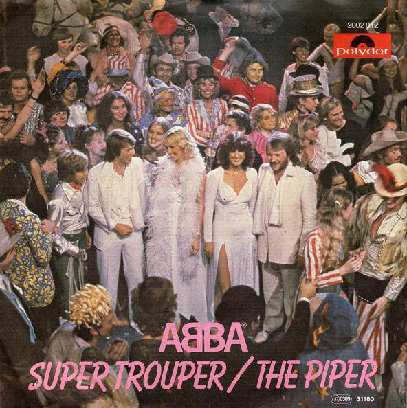 ABBA - Super Trouper / The Piper - Used Vinyl Record 7"