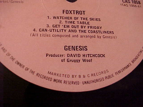 Genesis - Foxtrot - Used Vinyl Record