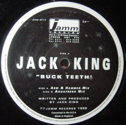 Jack King - Buck Teeth - Used Vinyl Record 12"