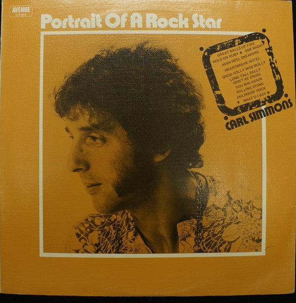 Carl Simmons - Portrait Of A Rock Star - Used Vinyl Record