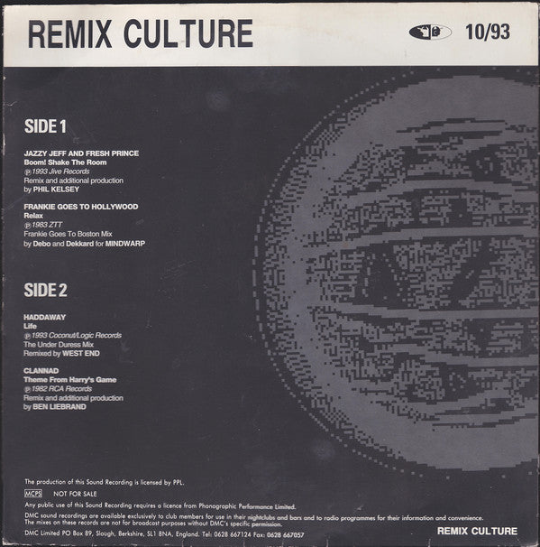 Various - Remix Culture 10/93 - Used Vinyl Record 12"