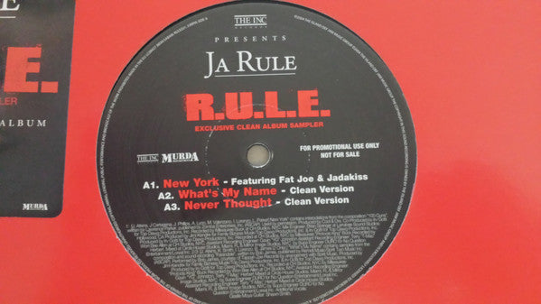 Ja Rule - R.U.L.E - Used Vinyl Record Sampler