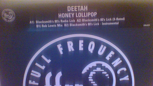 Deetah - Honey Lollipop - Used Vinyl Record 12"