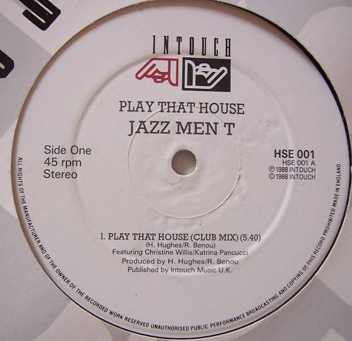 Jazz Men T - Play That House - Used Vinyl Record 12"
