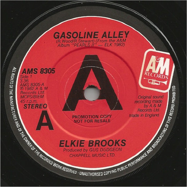 Elkie Brooks - Gasoline Alley - Used Vinyl Record 7"