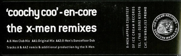 En-Core - Coochy Coo (The X-Men Remixes) - Used Vinyl Record