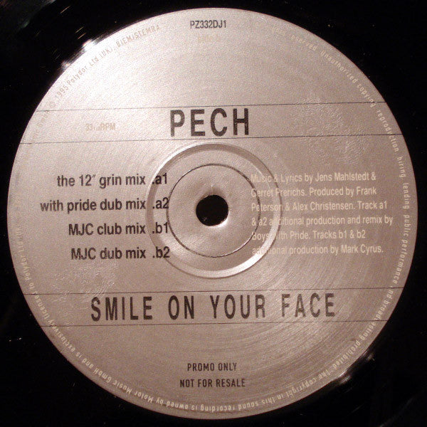 Pech - Smile On Your Face - Used Vinyl Record 12"