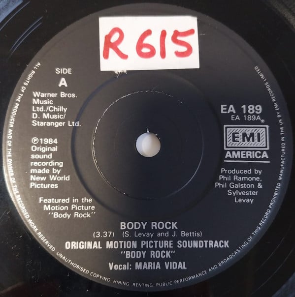 Maria Vidal - Body Rock - Used Vinyl Record 7"