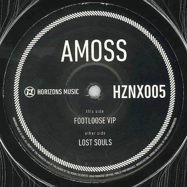Amoss - Footloose (VIP) / Lost Souls - New Vinyl Record 12"