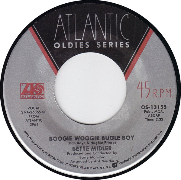 Bette Midler - Boogie Woogie Bugle Boy / Do You Want To Dance ? - Use