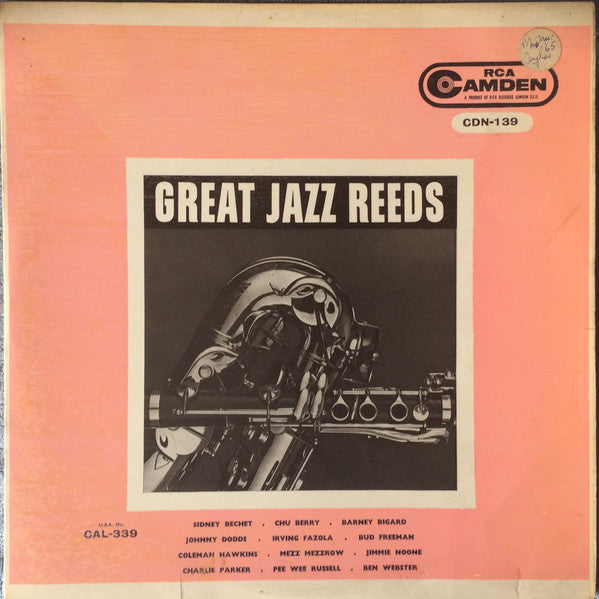 Various - Great Jazz Reeds - Used Vinyl Record