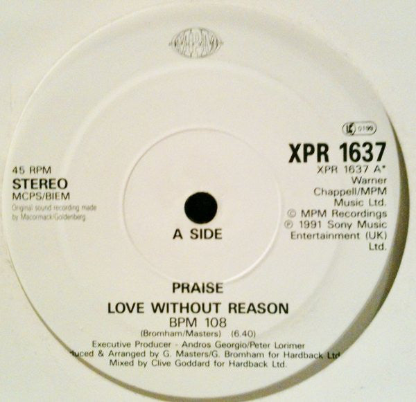 Praise - Love Without Reason - Used Vinyl Record 12"