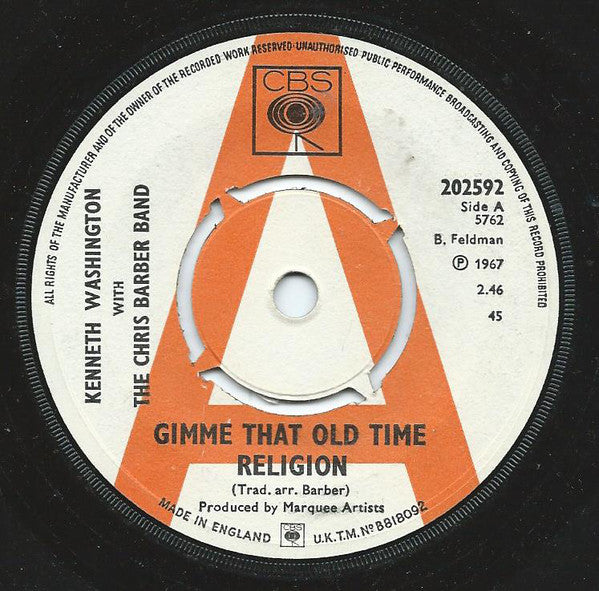 Kenneth Washington - Gimme That Old Time Religion - Used Viny