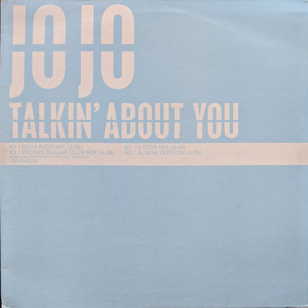 JoJo - Talkin' About You - Used Vinyl Record 12"