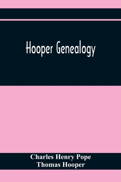 Henry Pope - Genealogy - paperback or softback