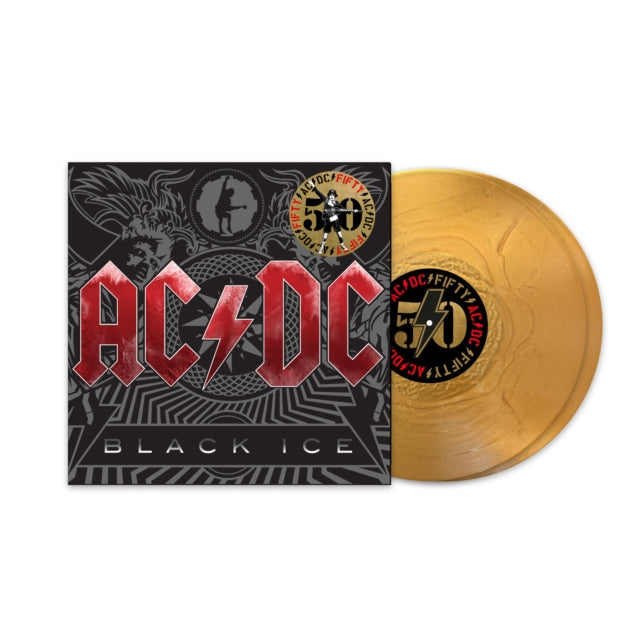 AC/DC - BLACK ICE (50TH ANNIVERSARY GOLD COLOR VINYL) - New Vinyl Recor