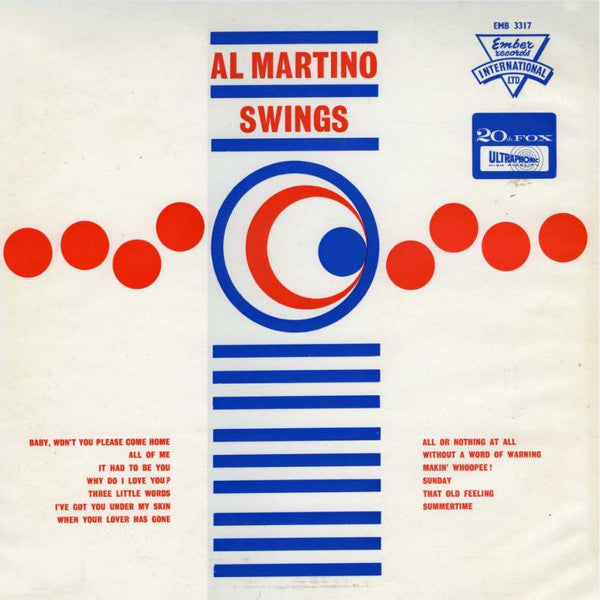 Al Martino - Swings - Used Vinyl Record