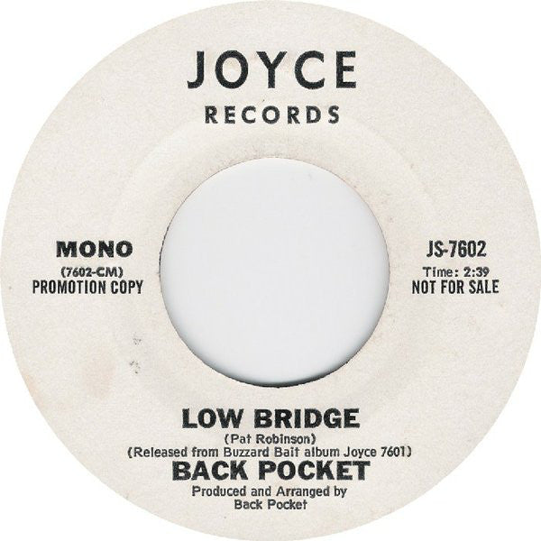 Back Pocket - Low Bridge - Used Vinyl Record 45 RPM