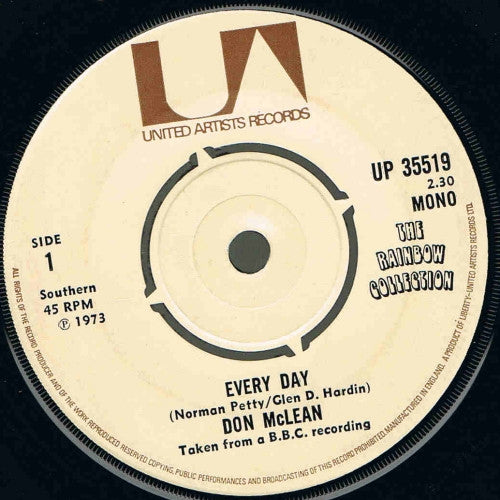 Don McLean - Every Day - Used Vinyl Record 7"