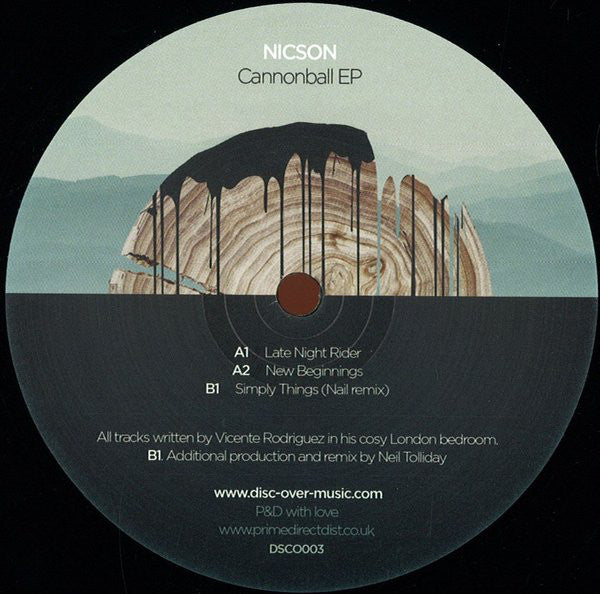 Nicson - Cannonball EP - New Vinyl Record 12"
